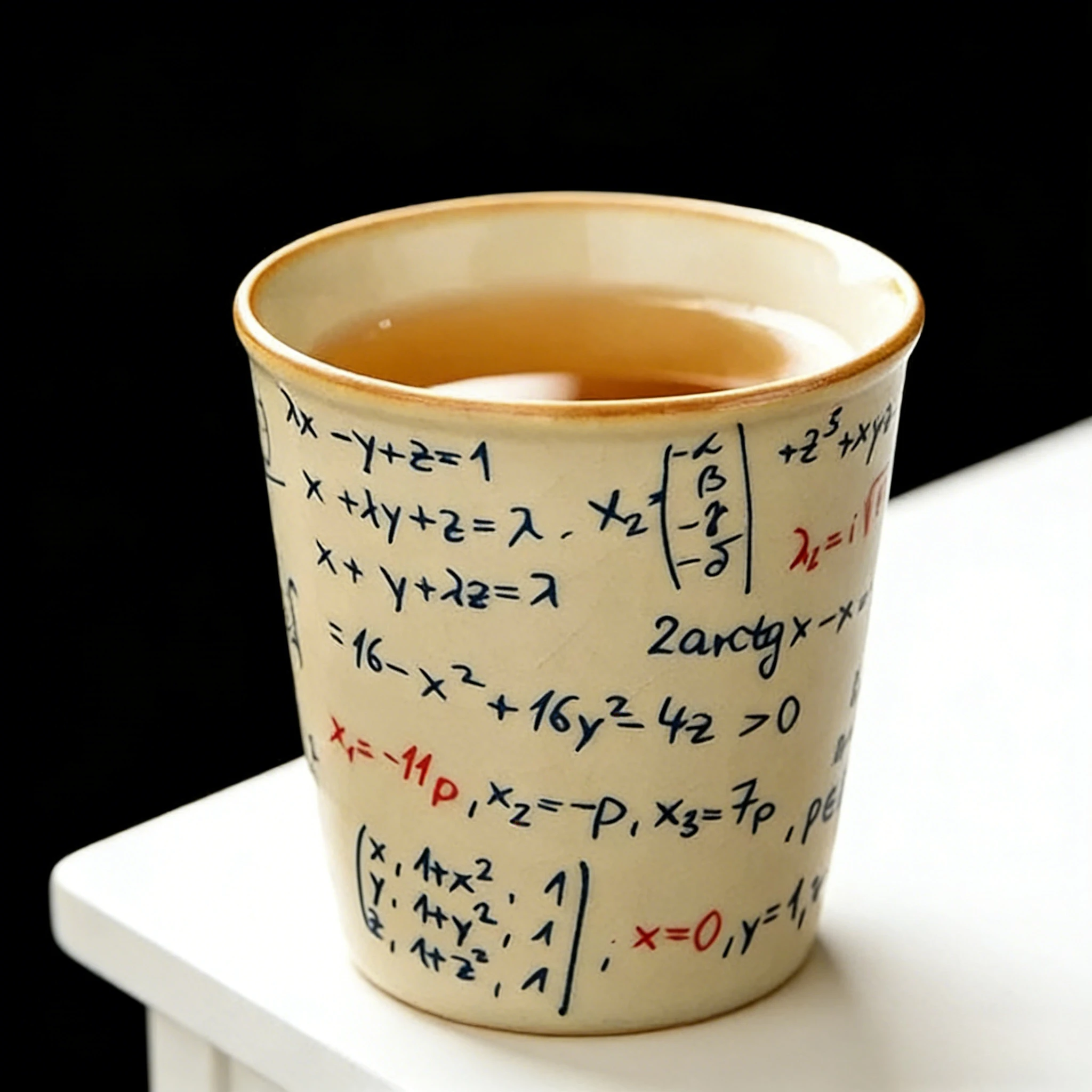 

Керамическая чайная чашка Ru Kiln, академическая математическая формула, чайная чаша в форме колы, домашняя креативная керамическая чашка для чая, трещина, глазурь, чайная варенька, личная