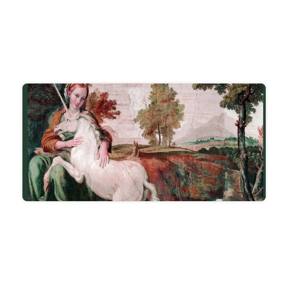 mouse-pad-vintage-artistico-“dama-e-unicornio”-reproducao-de-fresco-barroco-tapete-de-mesa-estendido-antiderrapante-para-pc-e-laptop