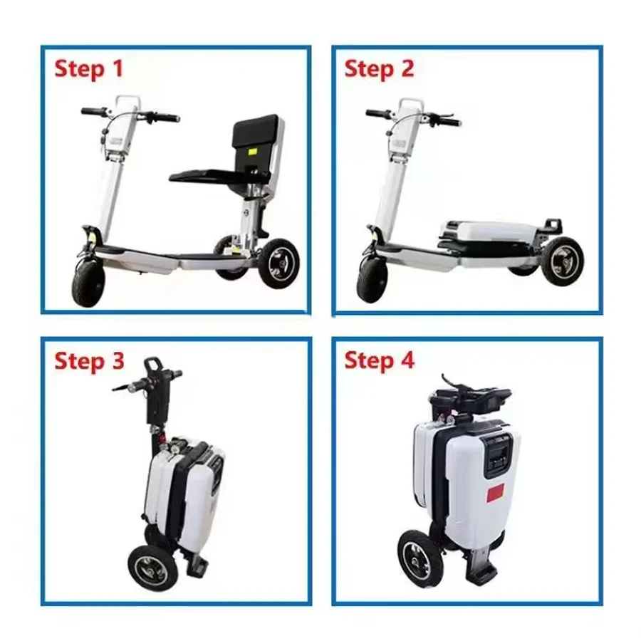 Hot Sell 350W 3 Wheels Lightweight Electric Scooter Disabled Scooter Electric Tricycle for Elderly Adults