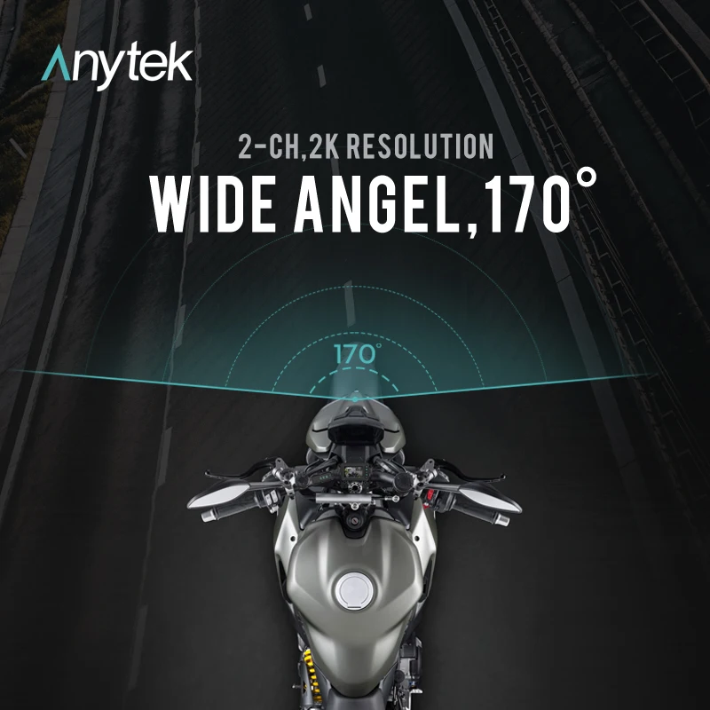 Motorcycle Dash Cam  Dual Lens Front and Back Video Recorder Sports Action Camera