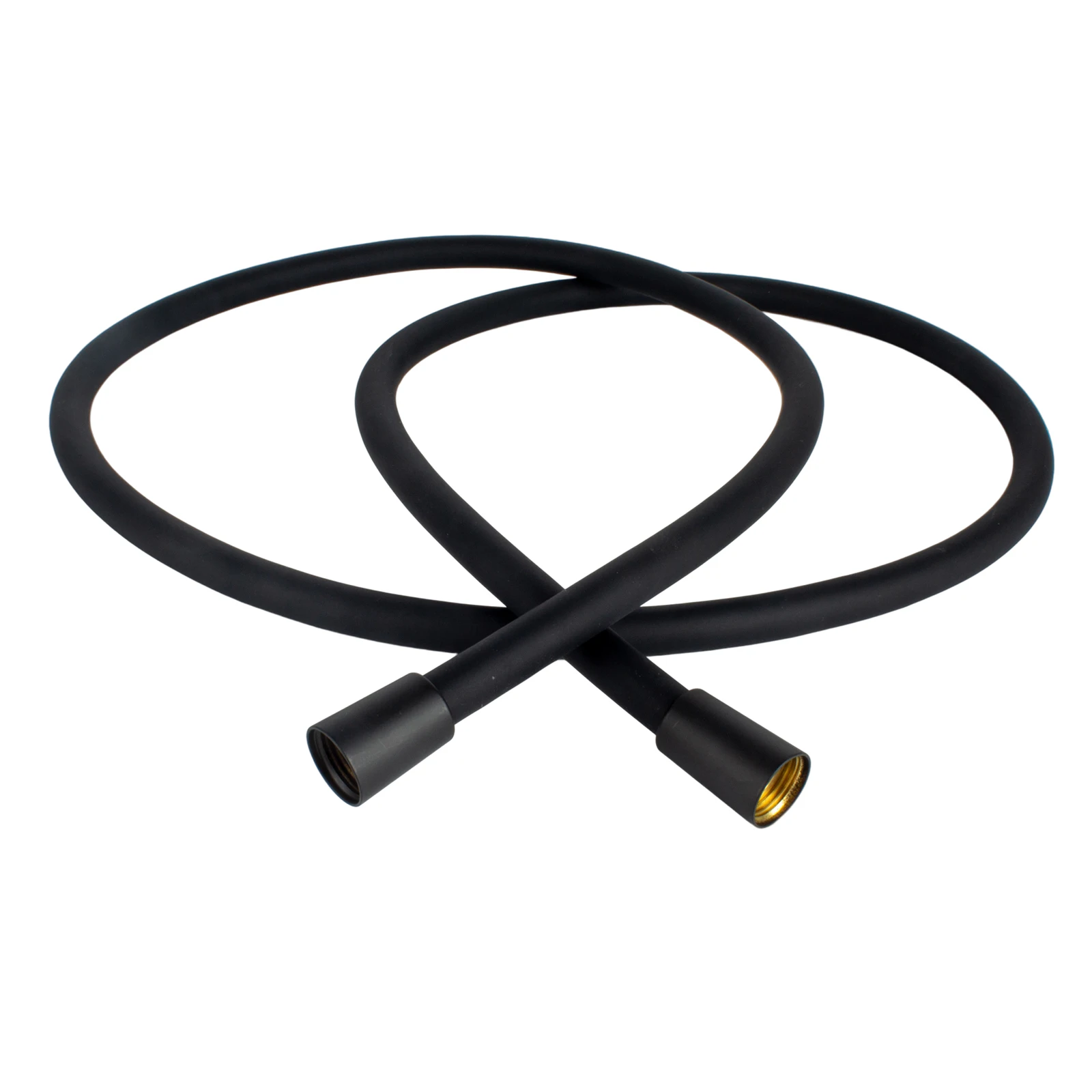 BriskSpring سوبر لينة 1.5/2 متر سيليكون دش خرطوم أسود مرن طويل يده دش أنبوبة رأسية خرطوم حمام مقاوم للانفجار