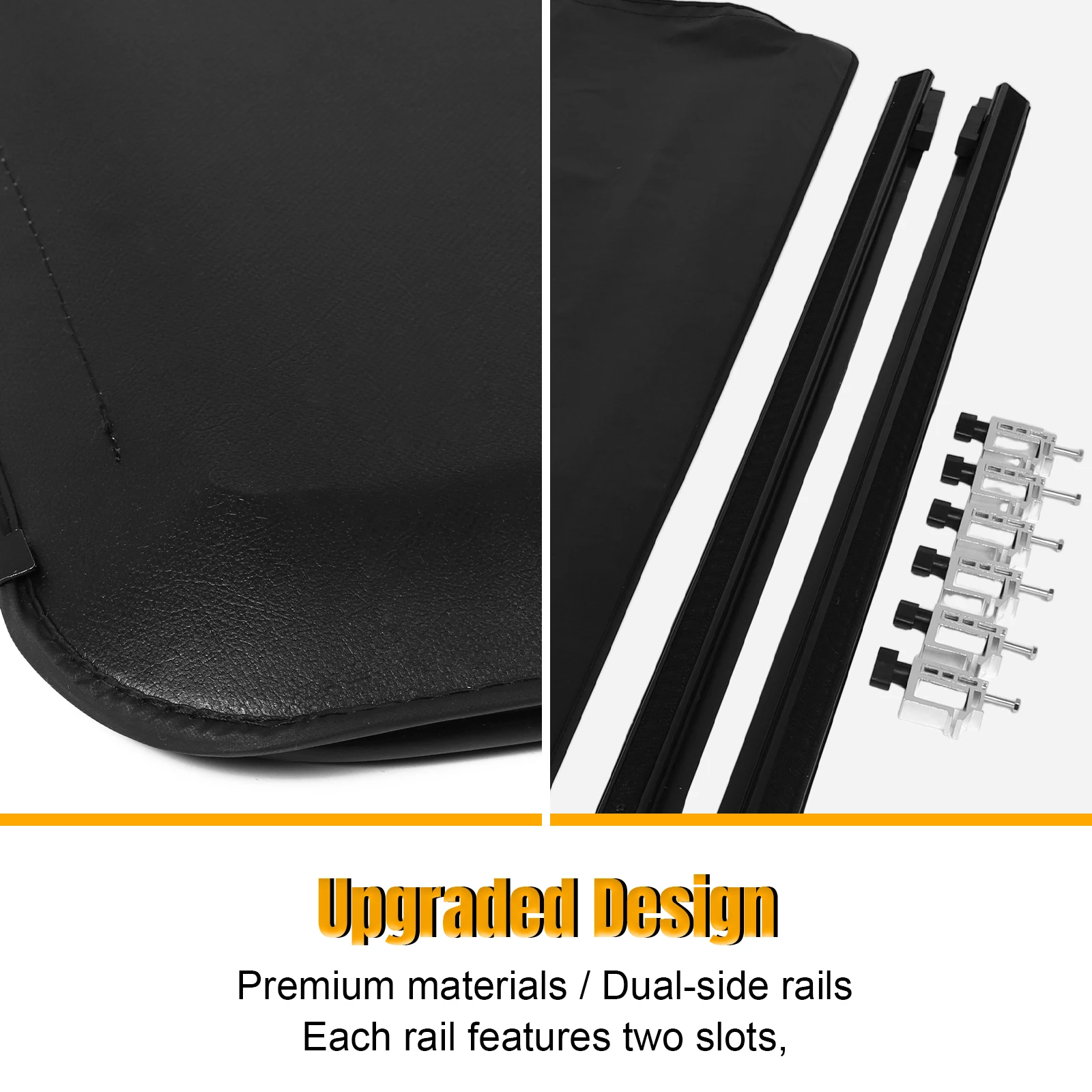 For Ford Ranger 5 Ft Pull-Lock-Go Tonneau Cover Multi-Purpose Dual T-Slot Rear Cover Roller Shutter Cover Car Modify Accessories