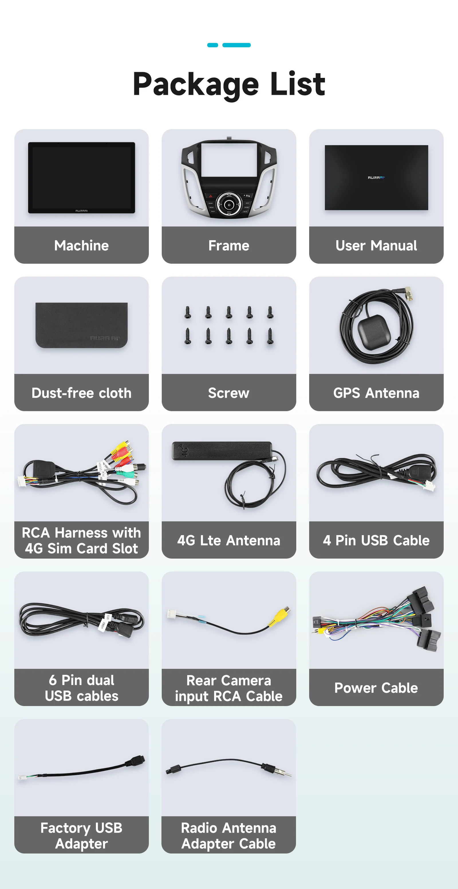 AURAAI Android Intelligentes Autobildschirm-System für Ford Focus 3 Mk3 2011 - 2017 4G WiFi Bluetooth GPS-Navigation Auto CarPlay KI-Sprachsteuerung ADAS Optional – Detail 34
