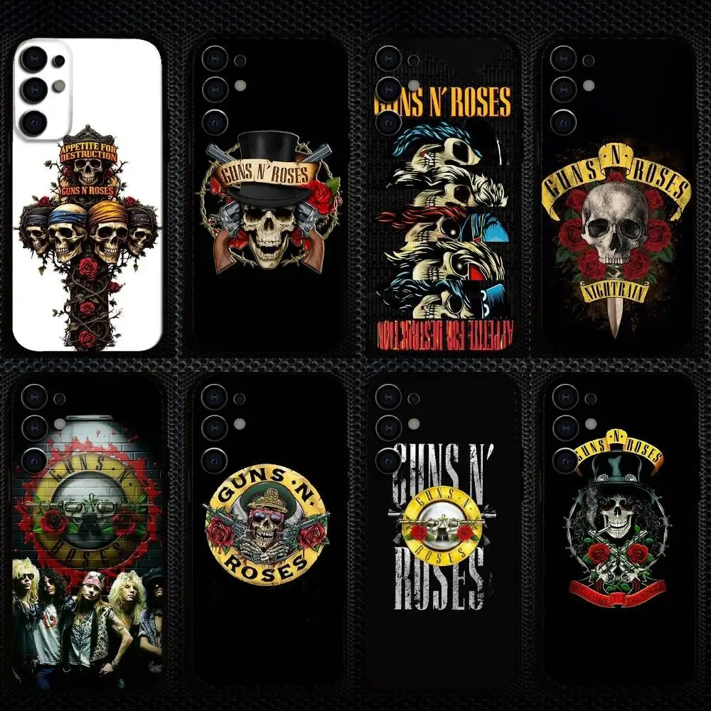 

Band G-Guns N Roses Phone Case For Samsung S25,S24,S23,S22,S21,S20,Plus,Fe,Lite,Others Black Cover