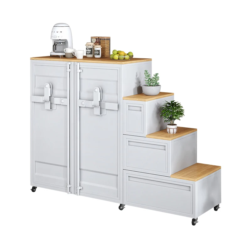 خزانة درج من الحديد المطاوع، خزانة، مساحة مشطوفة تحت الدرج، خزانة تخزين منحدر ثلاثي، خزانة، خزانة سلم مخصصة #1