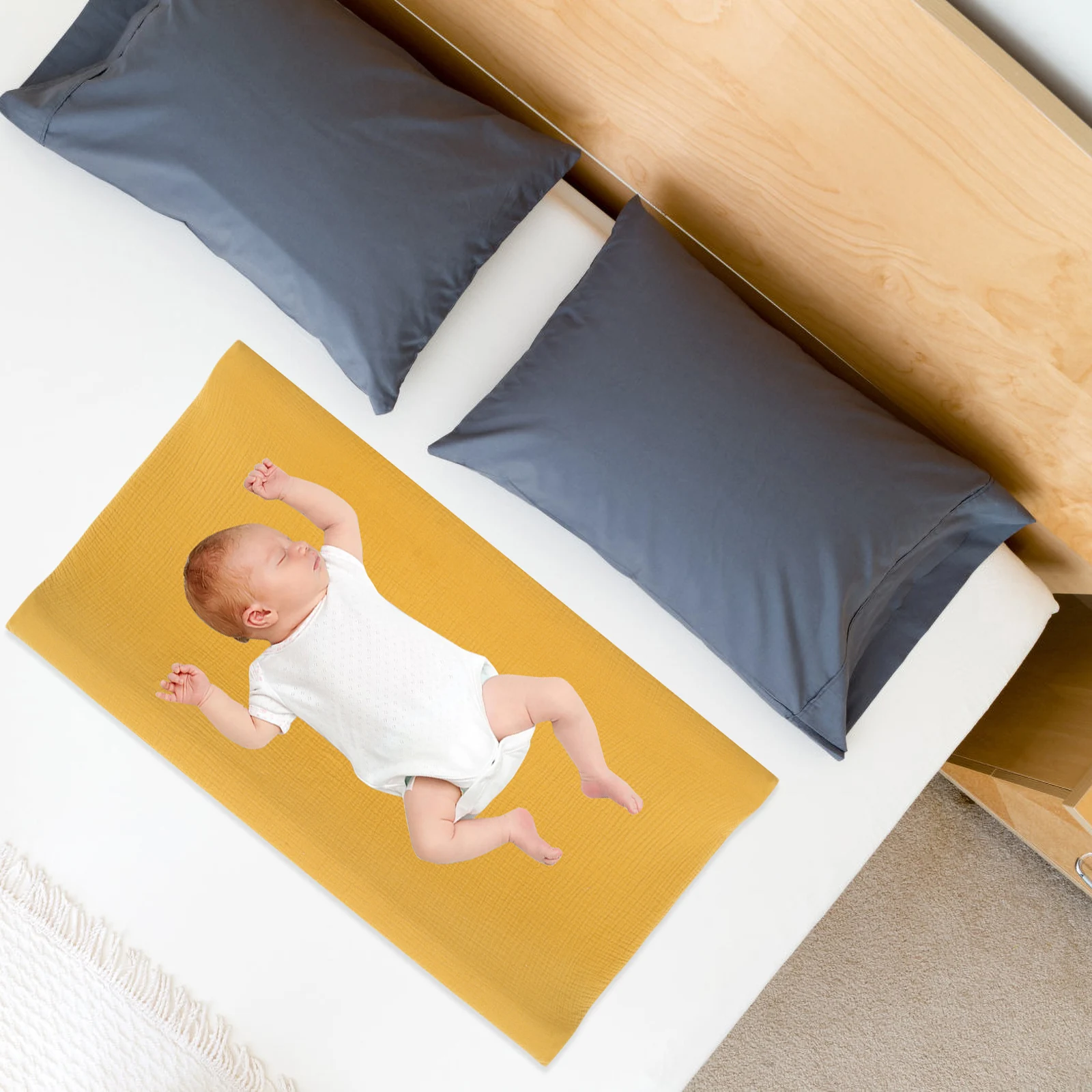 

2Pcs Baby Changing Pad Covers Elastic Washable Removable Diaper Changing Table Pad Sheet Soft Breathable Baby Infant Newborn