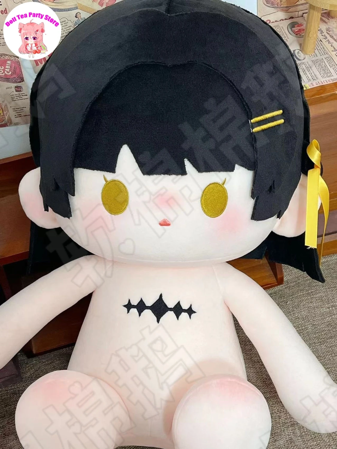 

Игра Wuthering Waves Rover 40 см, мультяшная поза сидения, плюшевая кукла, платье для тела, хлопковая плюшевая подушка, аниме, игрушки для косплея, подарок