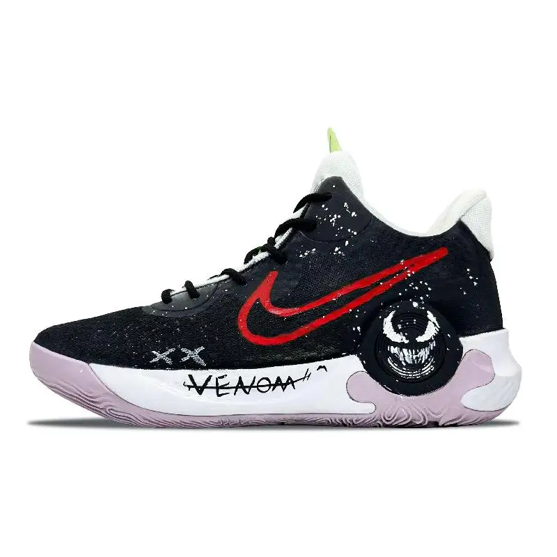 

[На заказ Venom]Nike KD Trey 5 IX Нескользящие, износостойкие, ударопрочные, винтажные баскетбольные кроссовки с высоким берцем, унисекс, черные, белые