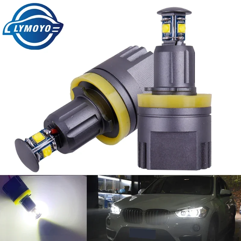 

KEVANLY 2PCS 40W Angel Eye Halo Ring LED Headlight 6000k E60 E61 E63 E64 E70 E71 E89 E90 E91 E92 E93 M3 X5 X6 Z4 12V Headlamp