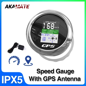 Hız göstergesi GPS - - antenli tekne, günlük deniz ortamı, dijital ekran, su geçirmez, voltmetre, 12V, 85mm, yat, araba, motor için uygun, Gps, aıs, marine'in en iyi 10 satışı-no. 3