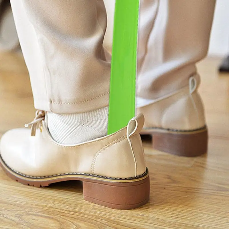 1szt 42,5cm Łatwe w użyciu plastikowe buty z długim uchwytem róg Artefakt Pompowanie butów Profesjonalne kobiety mężczyźni buty róg buty łyżka — zdjęcie 3