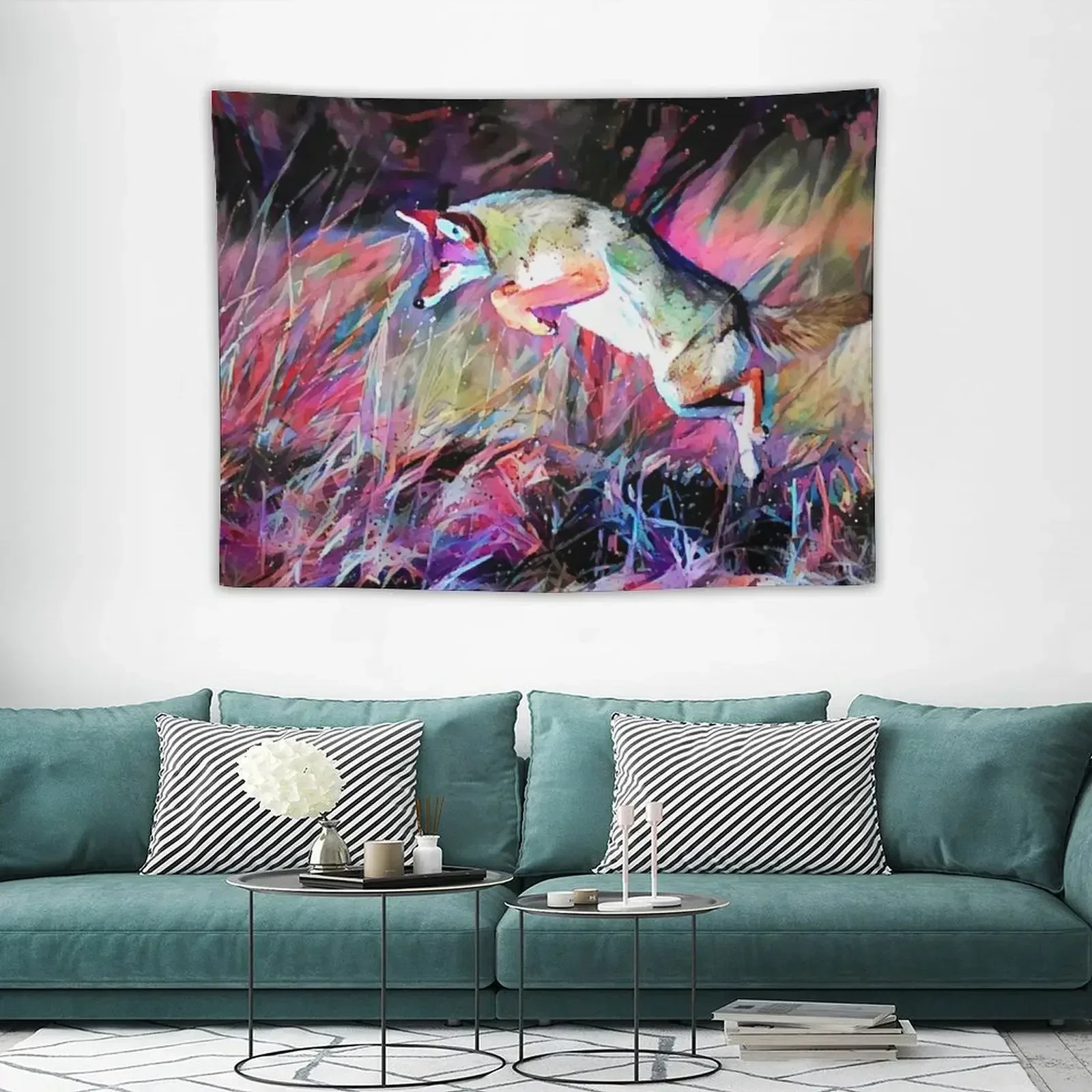 

Playful Jaunt of the Coyote Tapestry Outdoor Decoration Decoration For Bedroom Wall Tapestries Decorative Wall Murals Tapestry