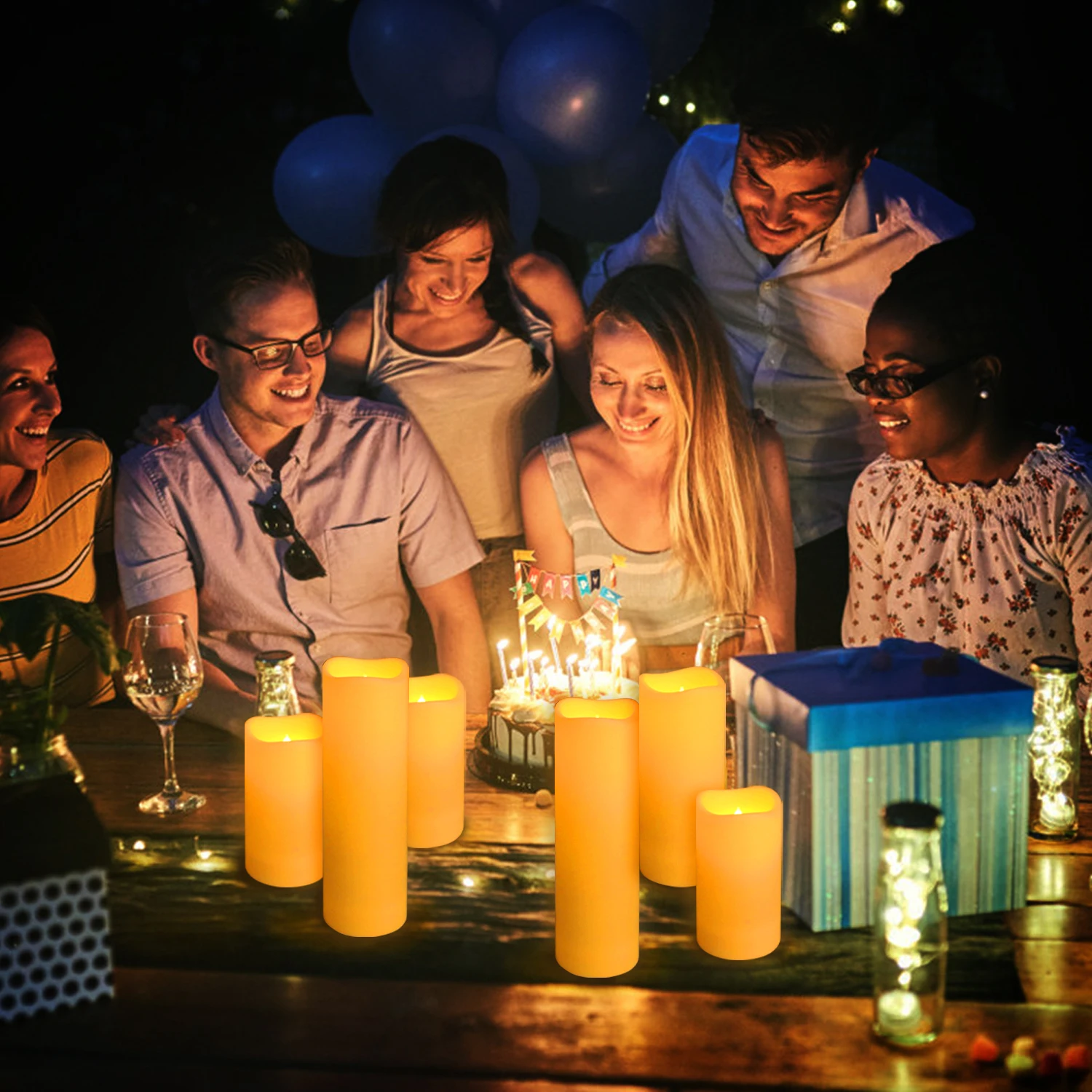 24-144 Units/Set of Waterproof Indoor Flameless LED Candle Lights Wholesale, Party Supplies for Gatherings and Festivals image 2
