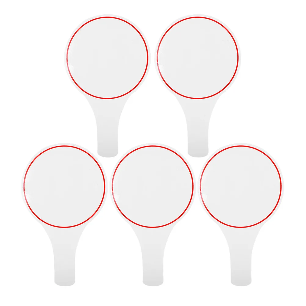 5Pcs Erasable Handheld Whiteboards Blank Writable Scoreboards Perfect for Judges Voting Scoring Auction Paddles Scoring Board
