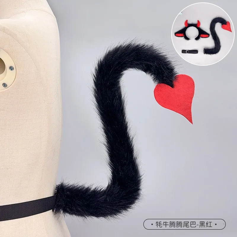 할로윈 악마 경적 모양의 머리 후프 고스 블랙 레드 불 귀 여성용 헤어 밴드 소녀 할로윈 의상 파티 코스프레 모자를 쓰고 있죠