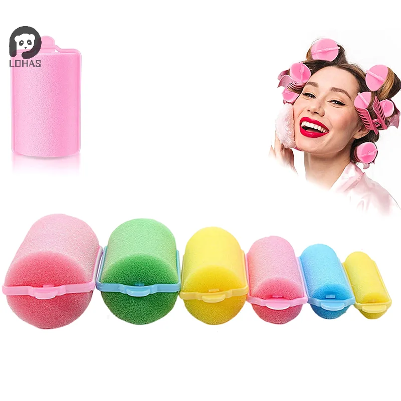 

1 комплект ★ ☆ Мягкая губка из пенопласта, бигуди, бигуди, парикмахерские кудри «сделай сам», парикмахерский инструмент, сделай сам, домашние термоформеры для волнистых волос