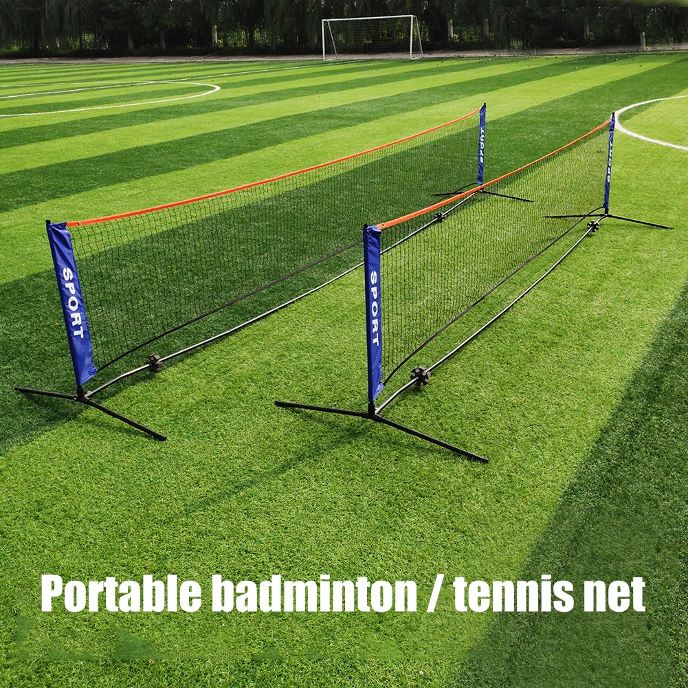 

Portable Standard Sport Training Badminton Net Outdoor Tennis Net Mesh Volleyball Net Exercise For Junior Adult Tennis Court