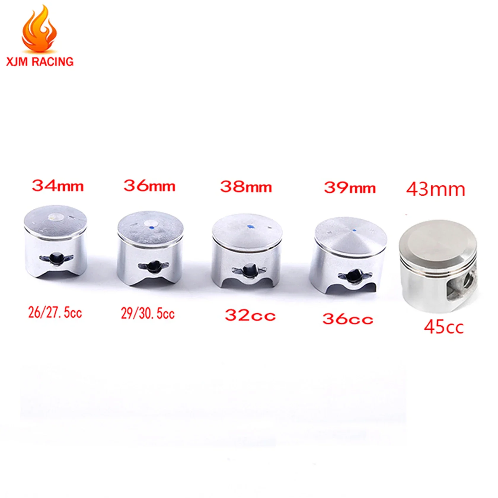 피스톤 핀 세트, RC 자동차 부품, 1/5 HPI Rovan Km Baja 5B/5T/5SC LOSI Mcd Redcat Rcmk FG EGNINES, 26CC 29CC 30.5CC 32CC 36CC 45CC