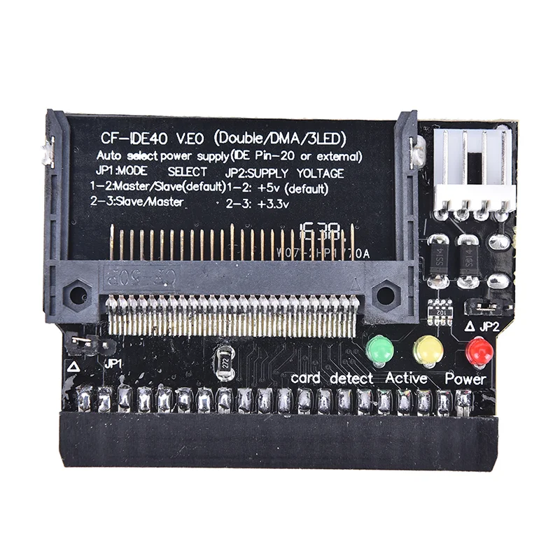 For Desktop PC CF to IDE 3.5inch 40Pin Connector CF Male to IDE Female Bootable Compact Flash Card Adapter Converter Riser Board
