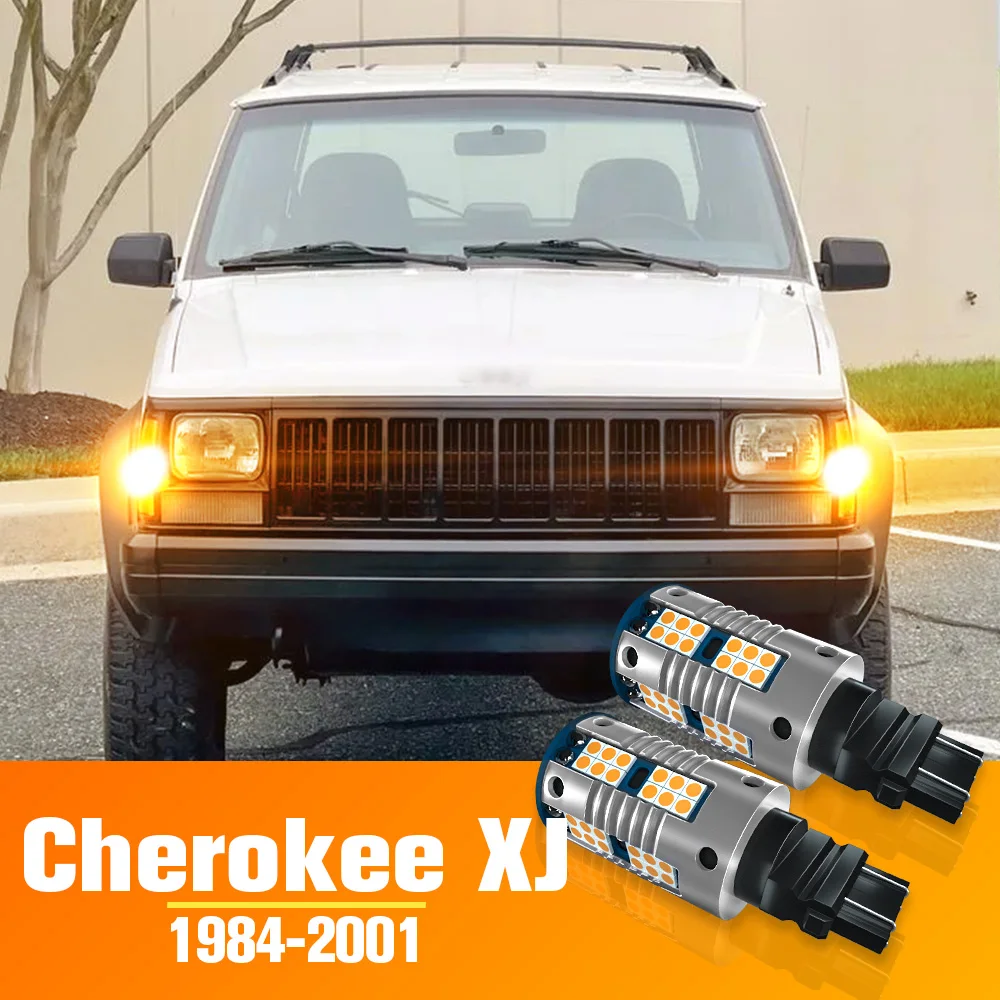 

2pcs LED Turn Signal Light Turning Bulb Accessories For Jeep Cherokee XJ 1984-2001 1992 1993 1994 1995 1996 1997 1998 1999 2000