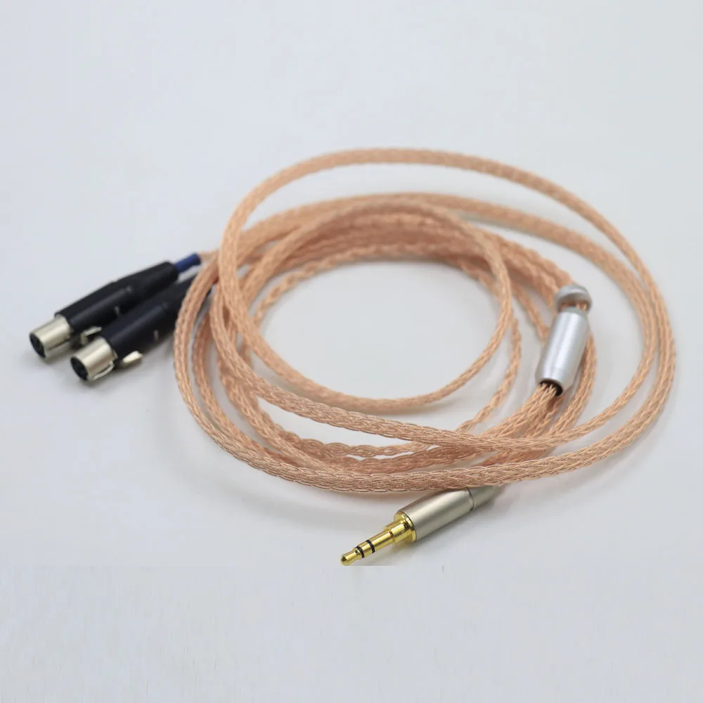 

16 Core UPOCC Single Crystal Pure Copper 2.5mm 4.4mm 3.5mm Headphone Earphone Cable For Audeze LCD-3 LCD-2 LCD-X LCD-XC 4z MX4