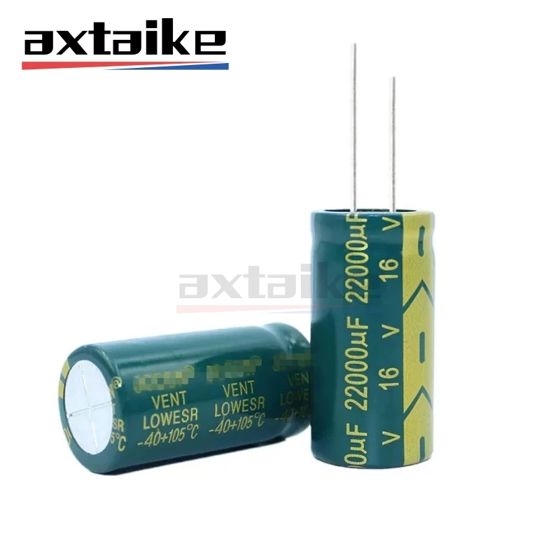 5PCS 22000UF 16V 16V22000UF 18*40MM High Frequency Low ESR Aluminum Electrolytic Capacitor DIP