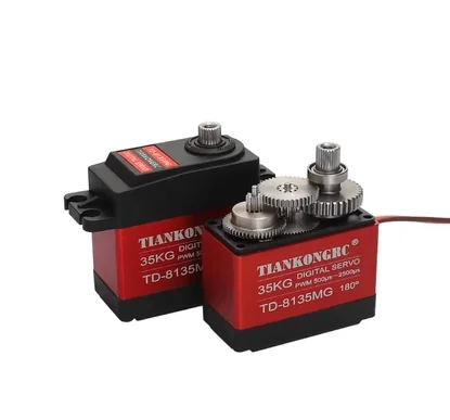 TD-8135MG TD-8140 8160 Waterproof Metal Gear Digital Servo with High Torque 180/360Angle for RC Remote Control Car Model Vehicle