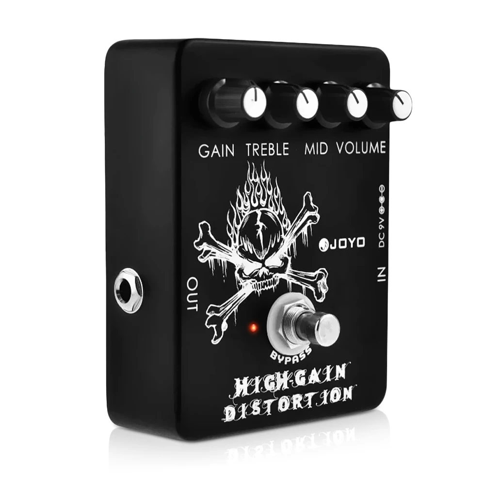 JOYO JF-04 pédale de distorsion à Gain élevé effet guitare EQ double bande de Blues Rock Crunch pour Snarling métal ton Rock/Metal/bleu