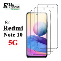 Screen Protector For Redmi Note 10 5G Xiaomi, Tempered Glass Crystal HD 9H High Aluminum Anti Scratch Case Friendly