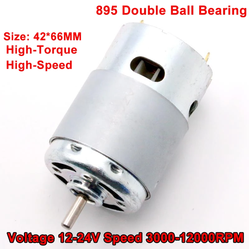 

Micro Electric Screwdriver 895 Motors 3000-12000 RPM Motor Ball Bearing Precious Metal Brush Engine DIY Solar Power Toy Model