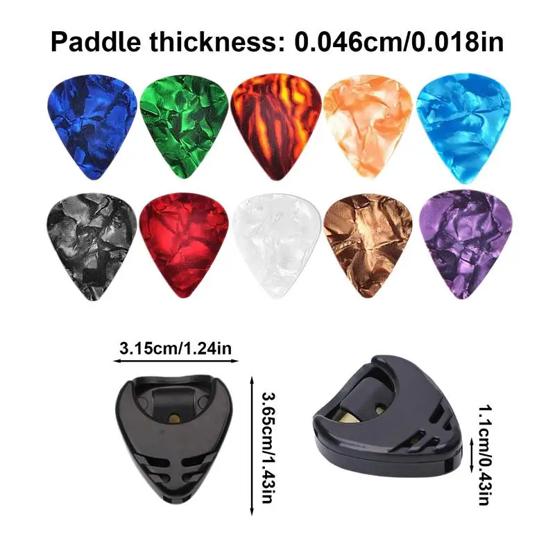 10 قطعة يختار الغيتار Plectrum الوسيط السليلويد الكهربائية السلس الغيتار يختار باس الصوتية الغيتار الكهربائي الملحقات