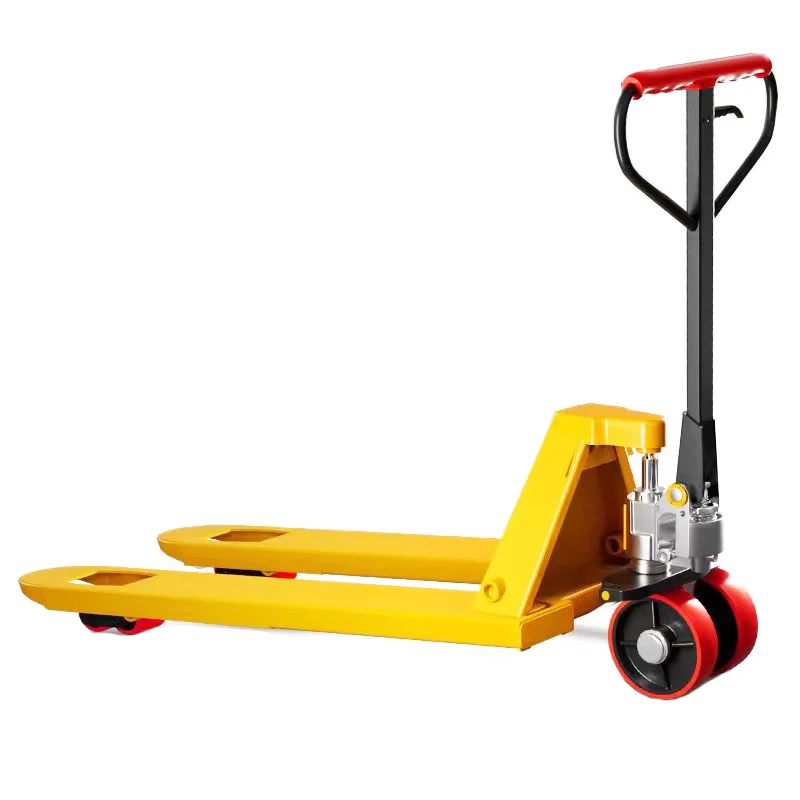 

Manual hydraulic manual pallet truck, 3 tons 550mm hand pallet truck, nylon steel wheel manual forklift.