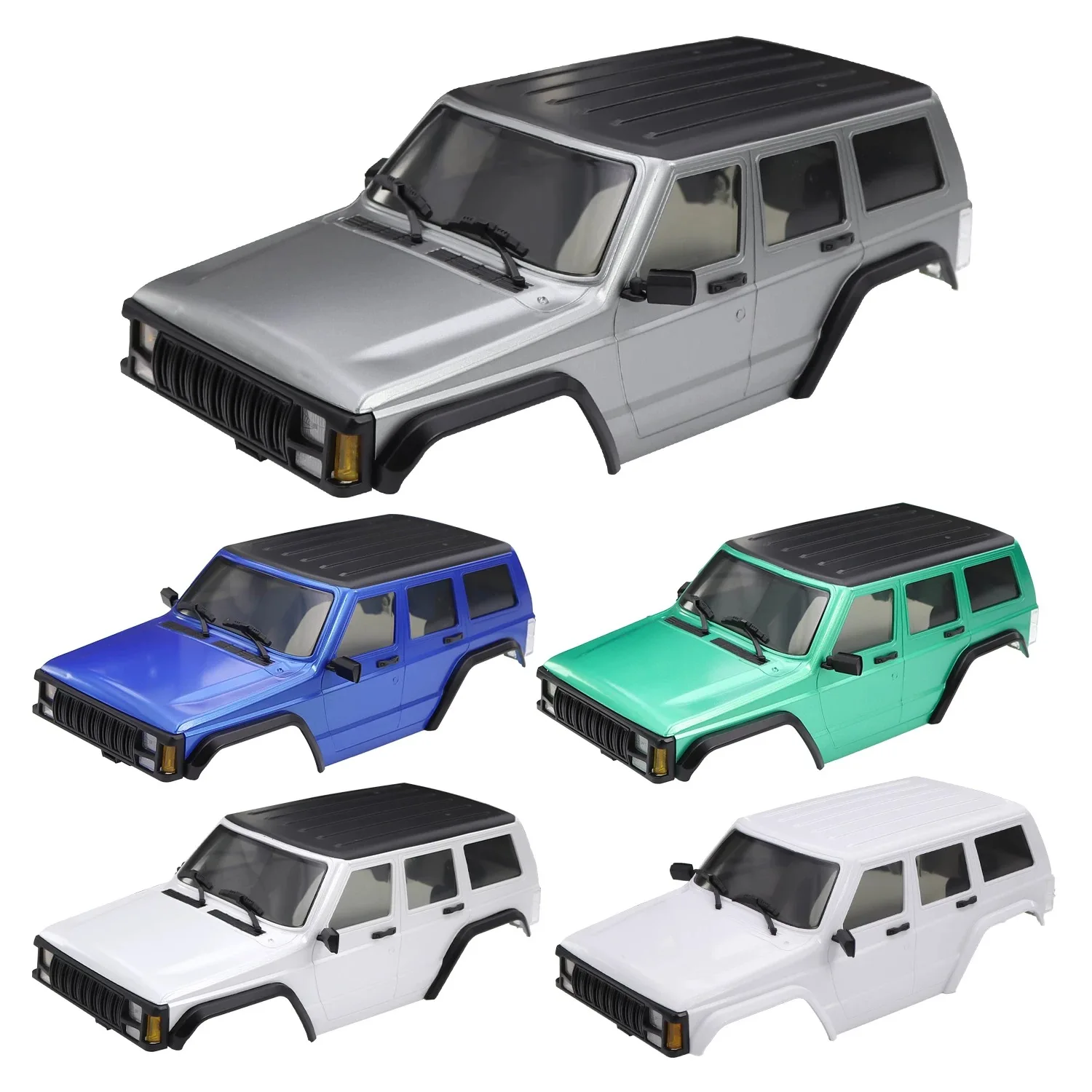 

ABS Hardtop Car Shell With Bumper 6.10in Wheelbase For 1/18 TRX4M Bronco Land Rover RC Crawler Car Upgrade Parts