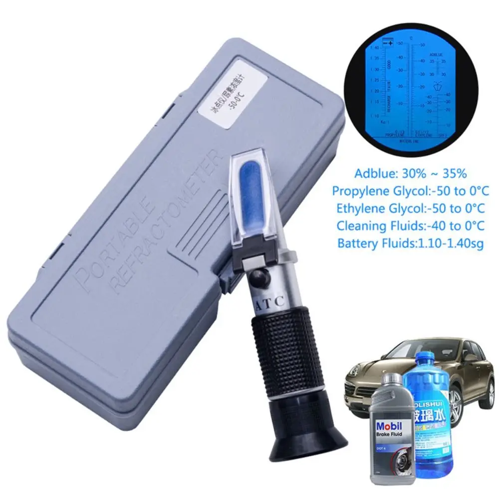 Universal Fluid Concentration Meter Engine Coolant Tool Glycol Refractometer Car Accessories Antifreeze Battery Tester