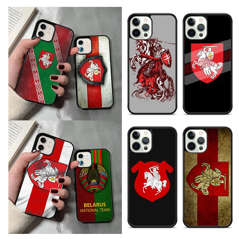 Free Belarus Flag Phone Case For iPhone 14 15 16 13 12 Mini Max Cover For Apple 14 15 16 11 Pro Max 8 7 Plus SE2020 Coque