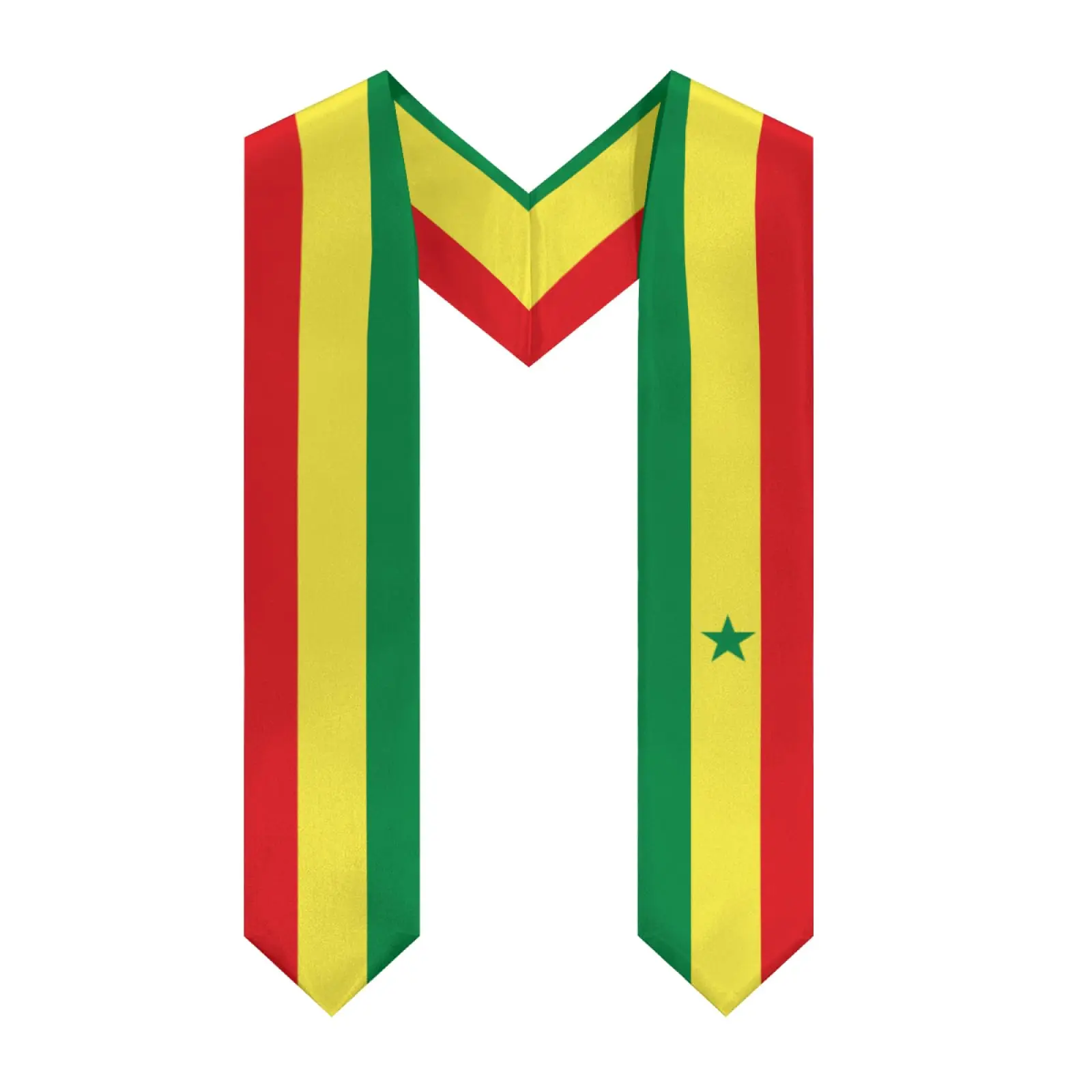 

Флаг Сенегала 2025 года, выпускной палантин с v-образным вырезом, шаль, пояс чести для учебы, доска для международной студентов