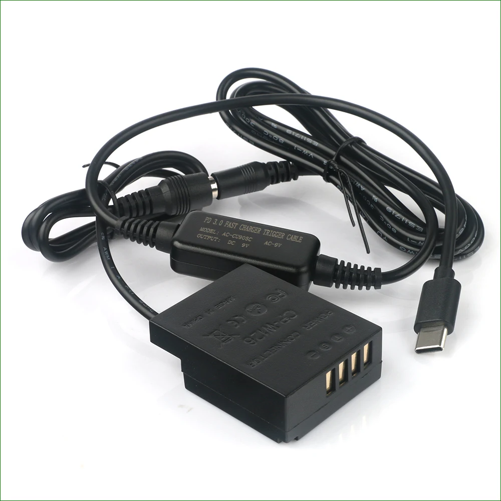 CP-W126 Usb Type-C NP-W126 W126S Dummy Batterij Power Adapter Dc Coupler Voor Fujifilm Finepix HS30EXR HS33EXR HS35EXR HS50EXR