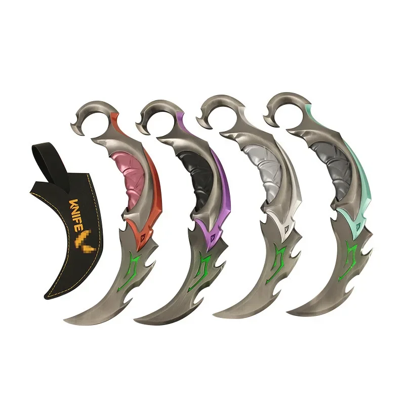 Valorant Melee Weapon Series 22cm Luminous Reaver EP 5 Karambit Metal Model Sword Replica Game 1:1 Weapon Knife Toys Ornaments