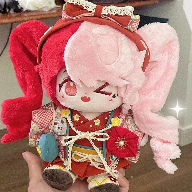 Game Anime Goldfish Girl Onmyoji Cosplay Soft Plush Stuffed Doll Body Cartoon Dress Up Cotton Plushie Pillow Toys Gift 20cm