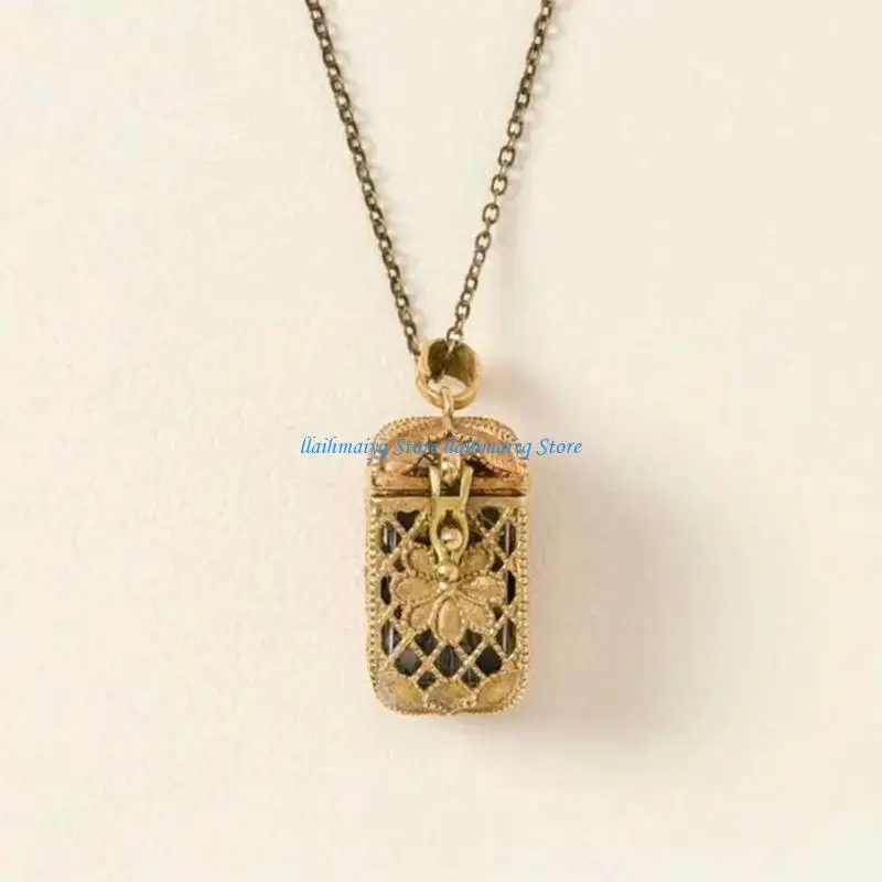 573B Unique Alloy Miniature Tarot Pendant Necklace For Spiritual Fashion And Gift Giving