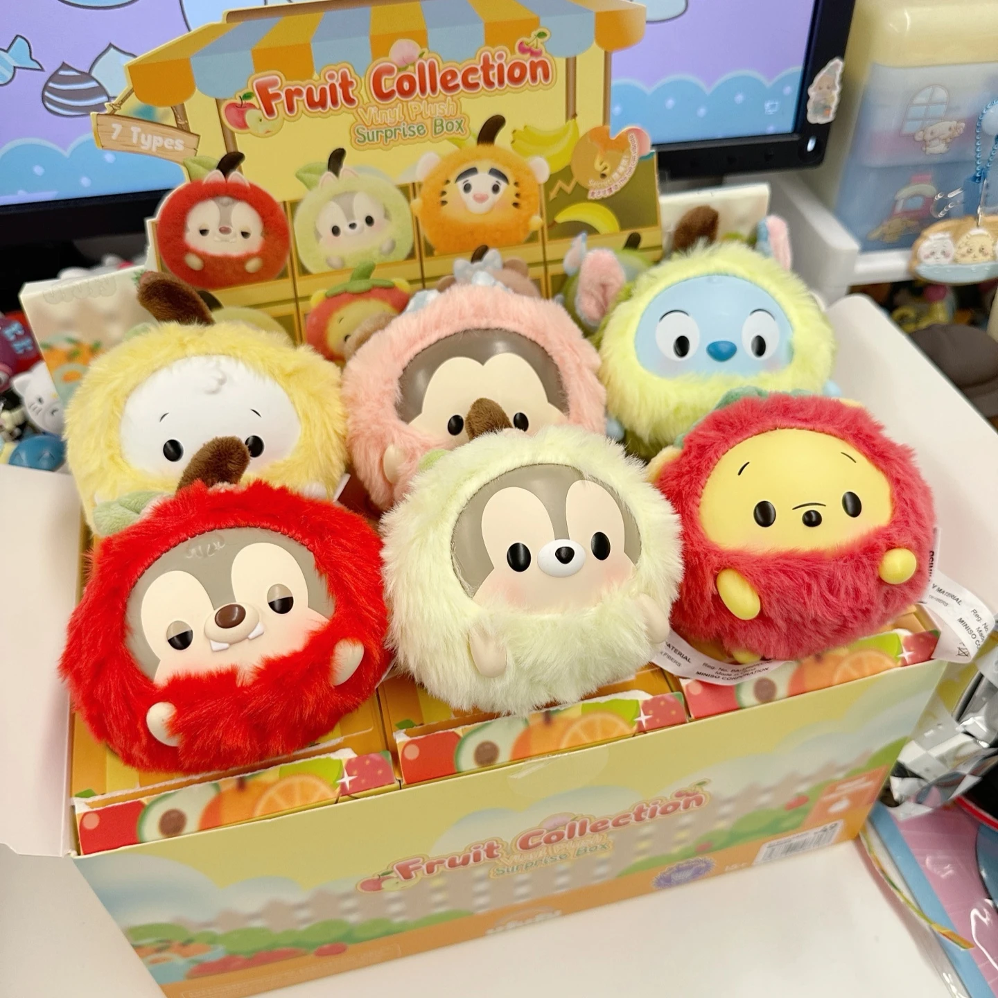 

Original New Ufufy Fruit Series Vinyl Plush Blind Box Stitch Cute Cartoon Anime Doll Decoration Surprise Birthday Mysterious Box