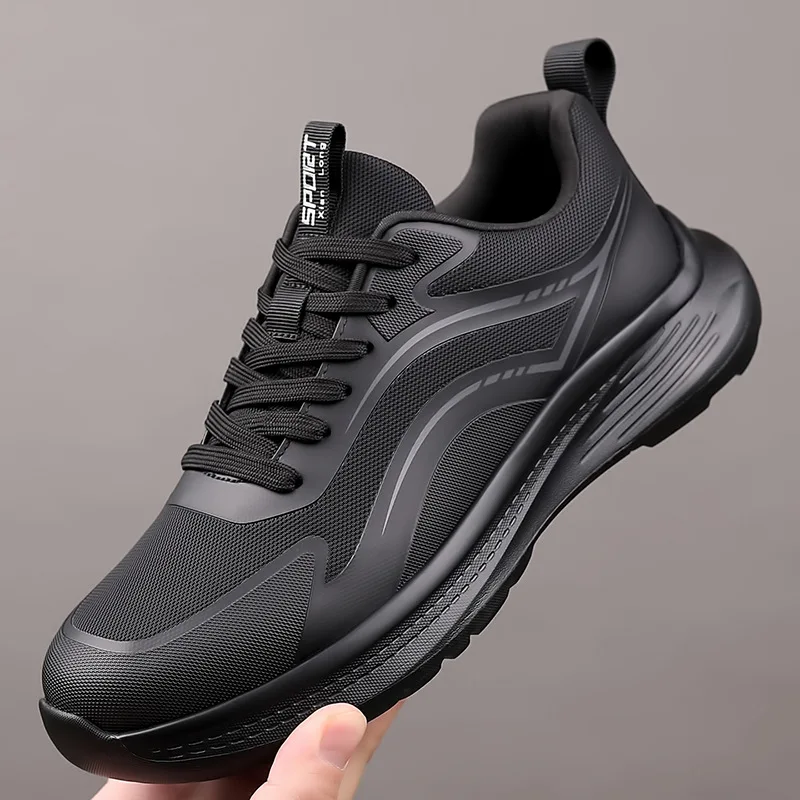 

Spring Autumn New Sports Shoes for Men Black Fashion Casual Sneakers Male Lace Breathable Outdoor Hiking Shoes Zapatos De Hombre