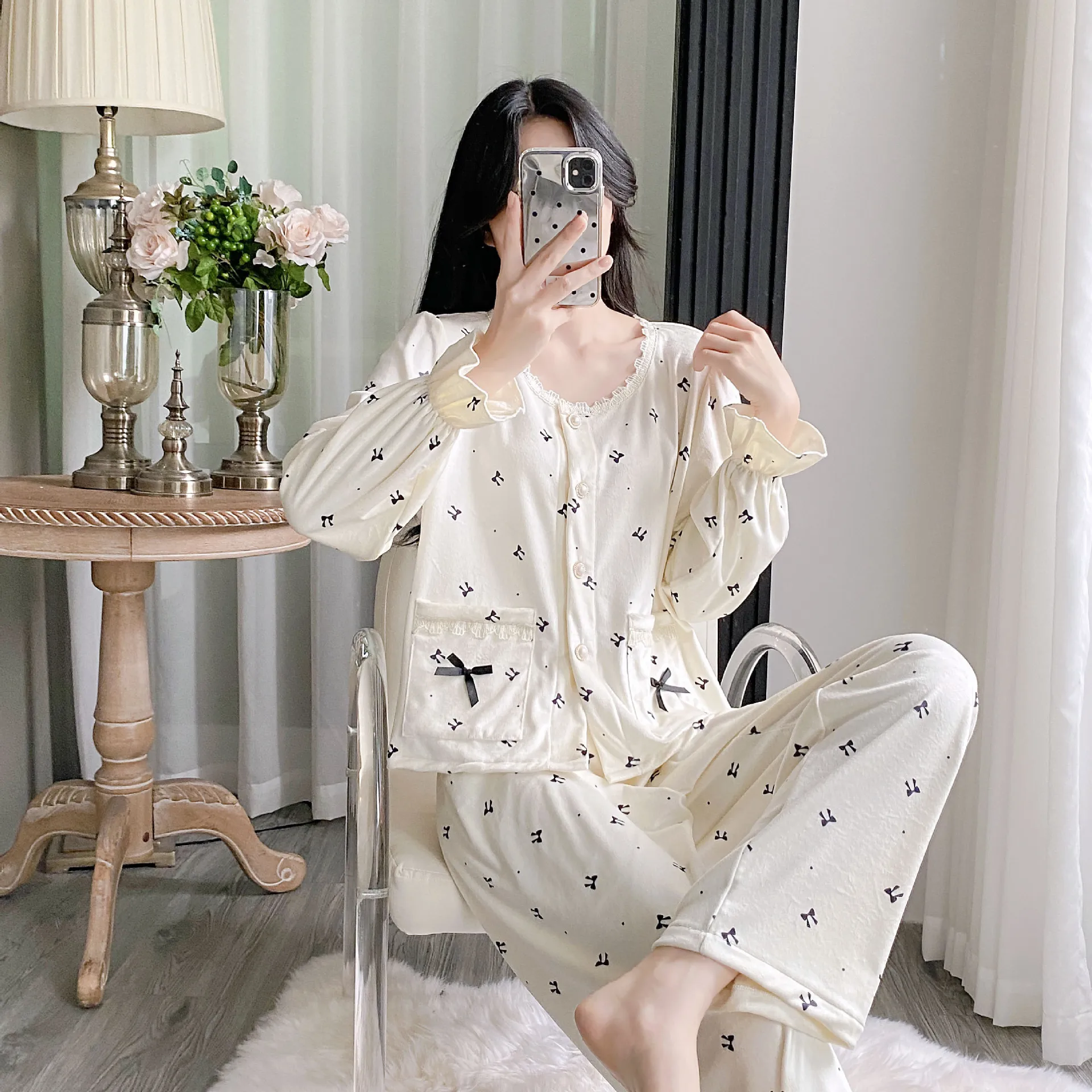 ropa-de-dormir-de-terciopelo-calida-2-uds-top-de-manga-larga-pantalones-pijama-con-cuello-de-muneca-dulce-traje-para-mujer-ropa-para-el-hogar-de-otono-invierno-traje-de-2-uds