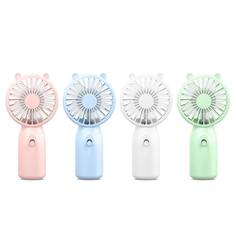 Travel Portable Fan Handheld Mini Fan AA-Battery Powered Super Mute Cooling Fan for Home Office- Travelling Cooler