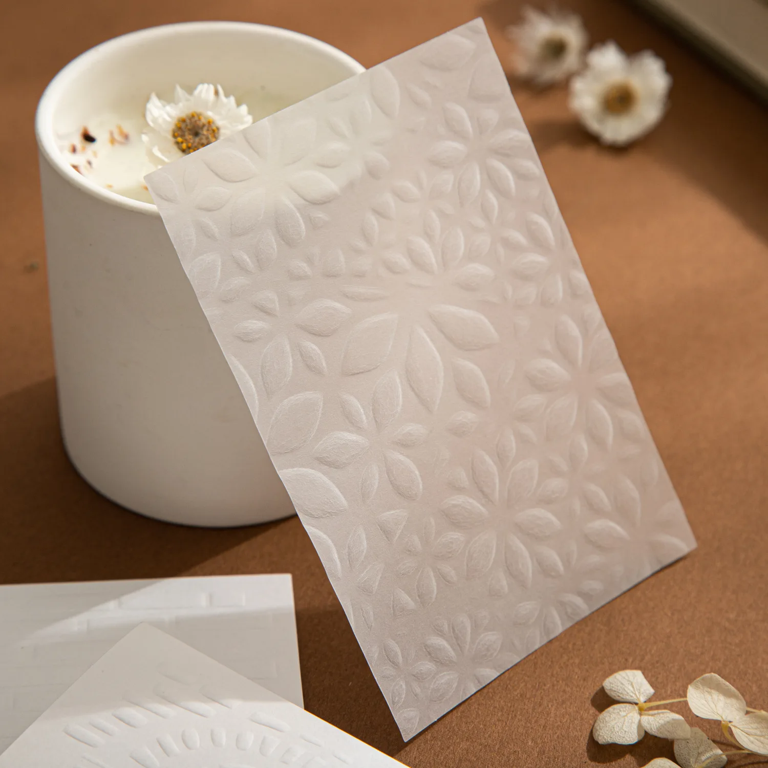 6packs/lot Memo Pads Material Paper Plain Flower Shadow Junk Journal Scrapbooking paper Background Decoration stationery