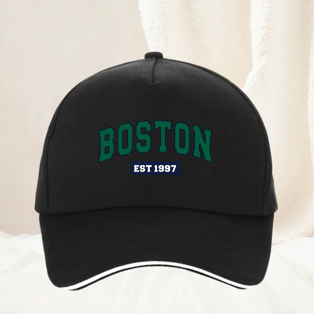 Men's Breathable Adjustable Dad Hat Boston South 1997 Digital Printed Baseball Cap Sports and Leisure Sun Hats