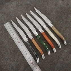 Portable Outdoor  Laguiole Camping Folding Knife Tactical Survival Knives Hunting Camping Multi Hard Outdoor Pocket Knifes 8.26