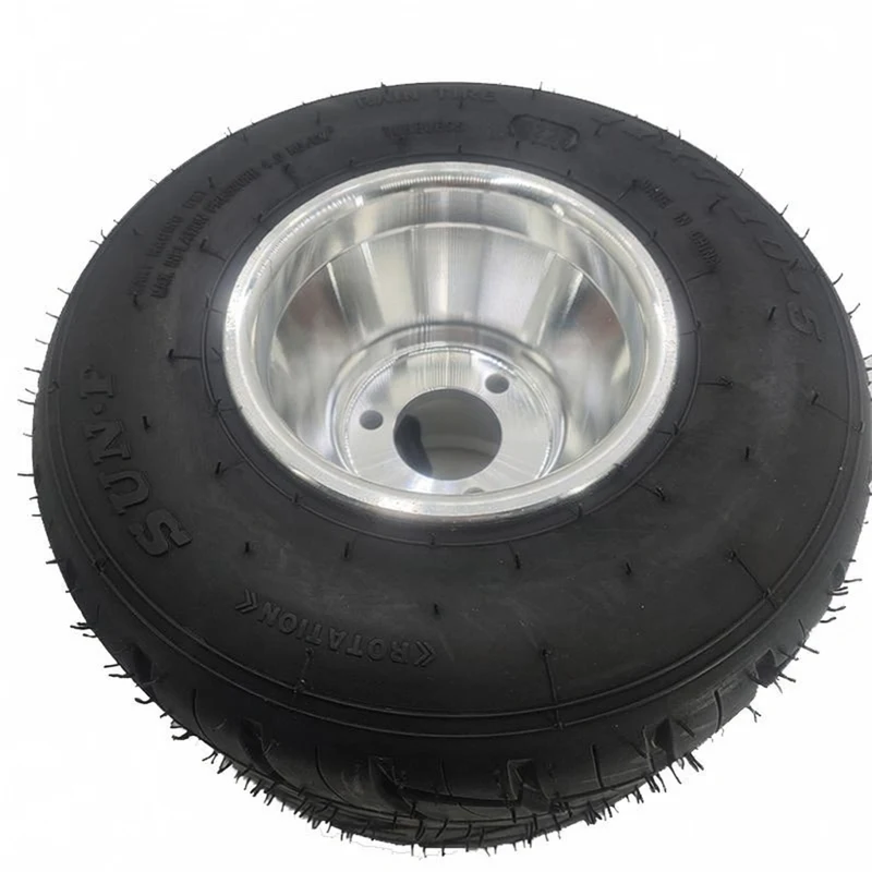 NEW High Performance Go Kart Tire Rim 11x7.10-5 Rear Wheel Assembly with 50mm Bolt Pattern 3 Holes for Drift Trike Buggy