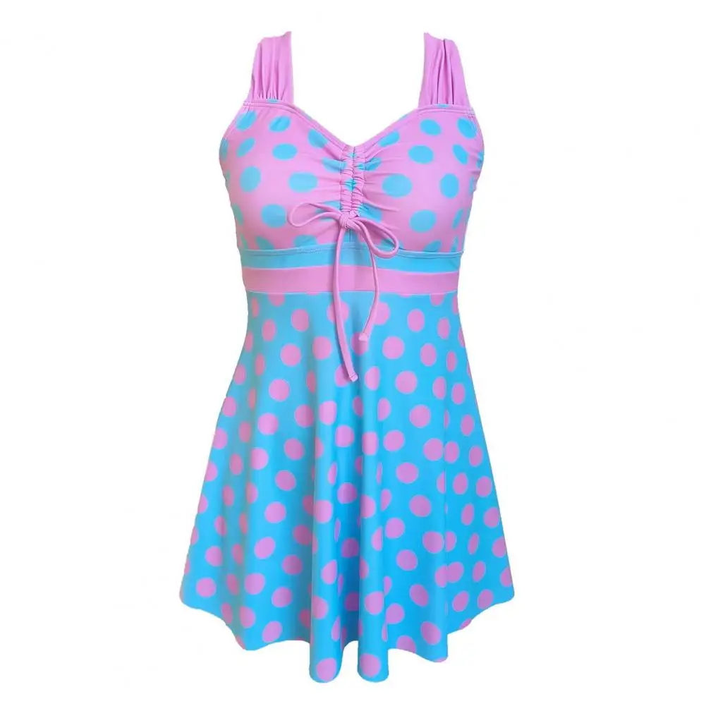 Zestaw tankini 2025, elastyczny zestaw tankini, stylowy letni zestaw tankini z dekoltem w serek, topy ze sznurkiem, strój kąpielowy z wysokim stanem dla kobiet