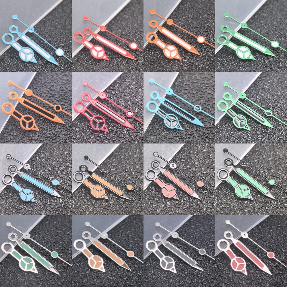 Colored NH35 Hands Red Blue Green Orange Grey White Needles Watch Modified Accessories for NH36 Movement